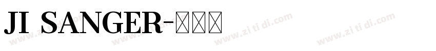 JI Sanger字体转换